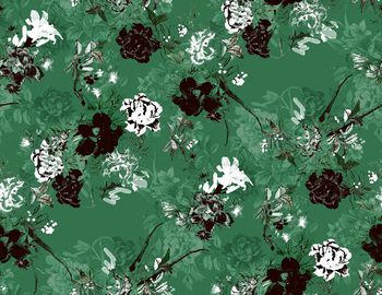 彩底花卉印花华亿平台图片