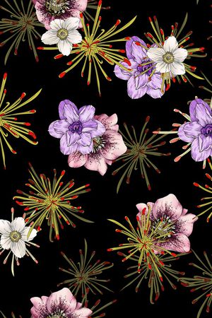 连衣裙印花华亿平台图片