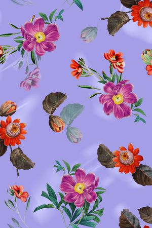 连衣裙印花华亿平台图片