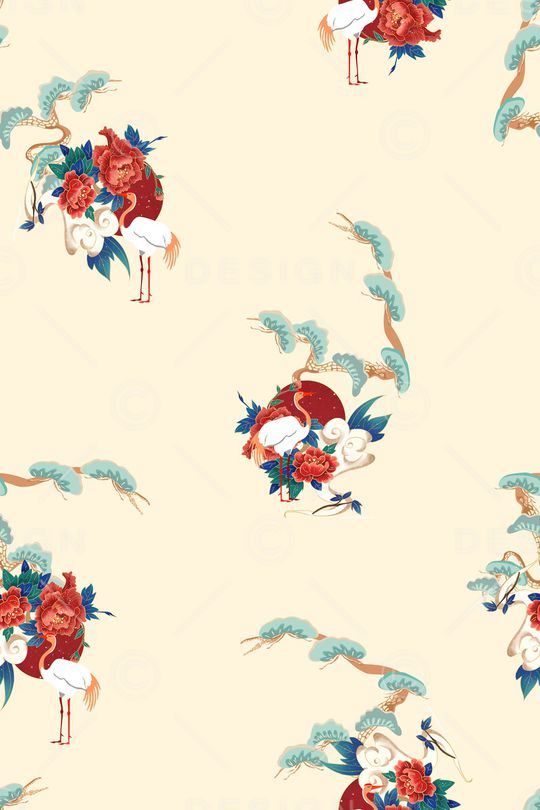 水墨风印花华亿平台图片