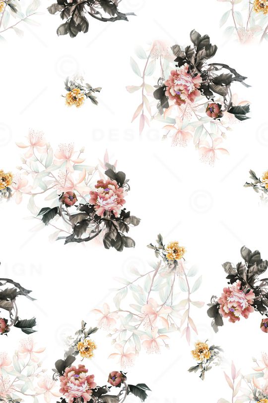 水墨风印花华亿平台图片