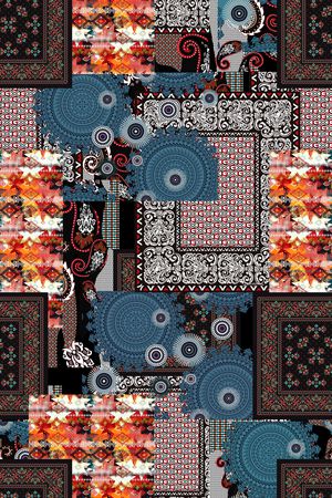 几何印花华亿平台图片