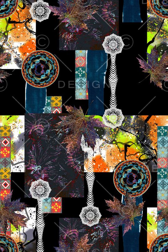 几何印花华亿平台图片