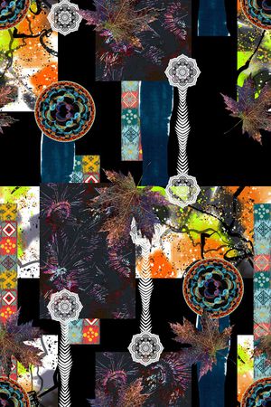 几何印花华亿平台图片