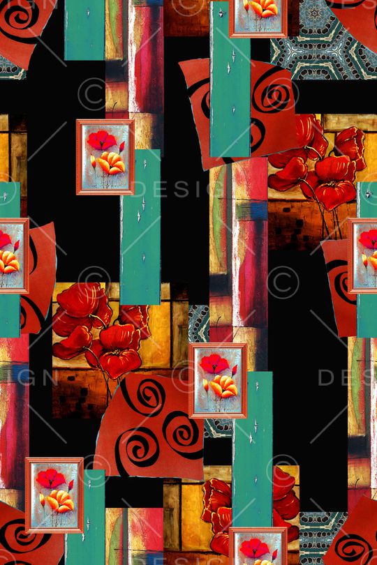 几何印花华亿平台图片