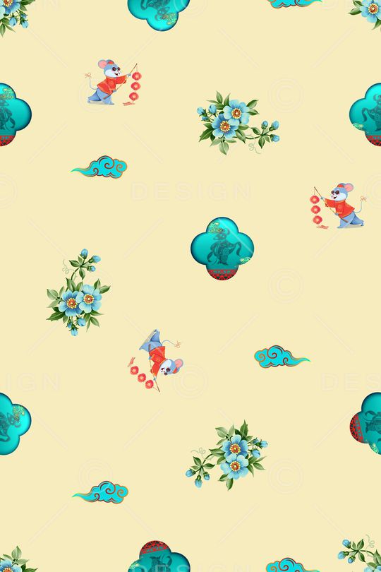 年轻女性印花华亿平台图片