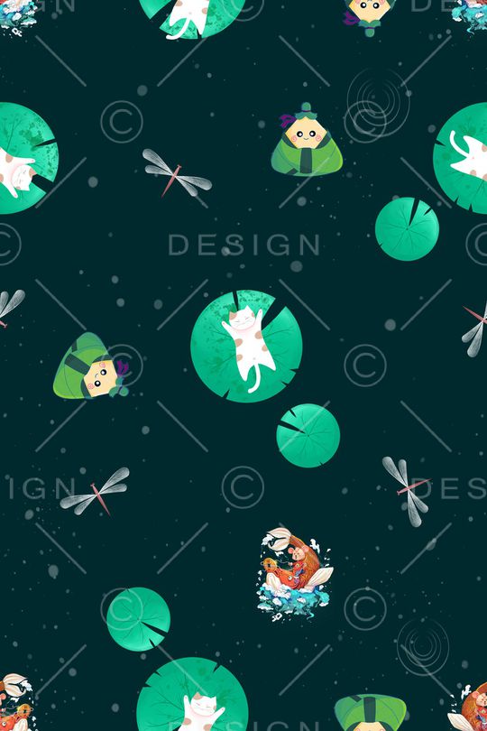 年轻女性印花华亿平台图片