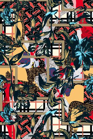 花卉印花华亿平台图片