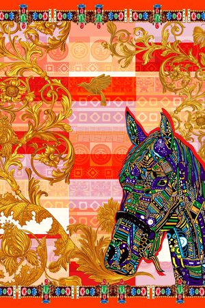 几何印花华亿平台图片