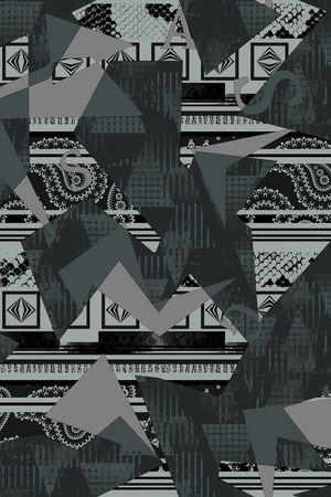 几何印花华亿平台图片