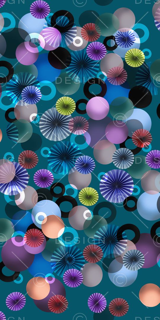 圆形印花华亿平台图片