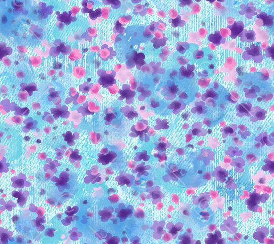 水彩花卉印花华亿平台图片