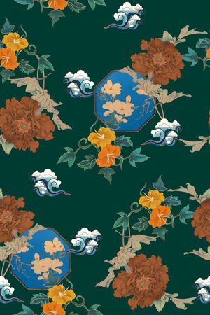 真丝印花华亿平台图片