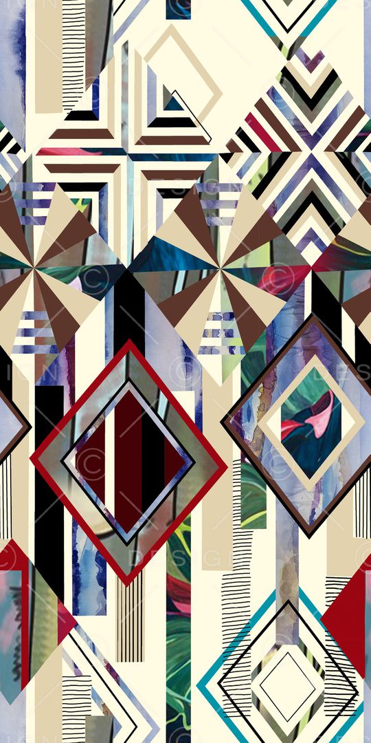 几何印花华亿平台图片