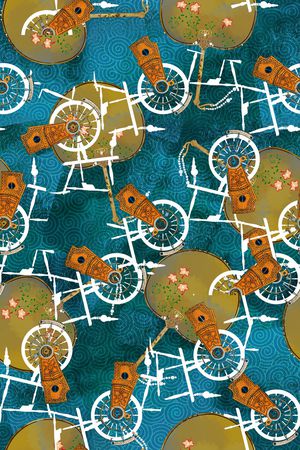 几何印花华亿平台图片