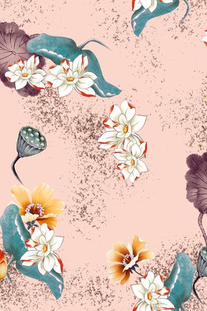 连衣裙印花华亿平台图片