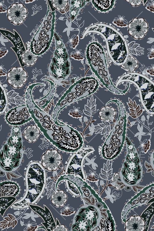 抽象花卉印花华亿平台图片