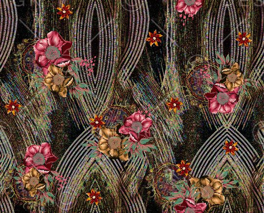 几何印花华亿平台图片