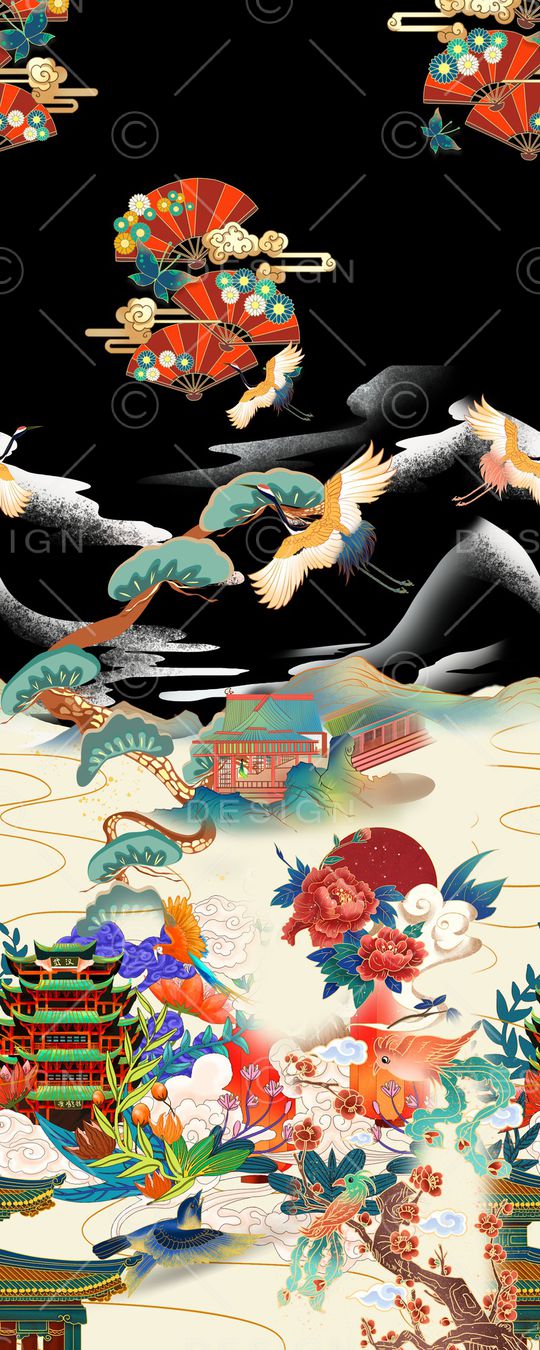 花卉印花华亿平台图片