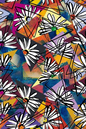 几何印花华亿平台图片