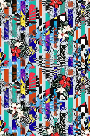 几何印花华亿平台图片