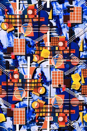 几何印花华亿平台图片