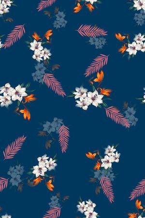 绿植树叶印花华亿平台图片