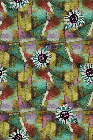 几何印花华亿平台图片