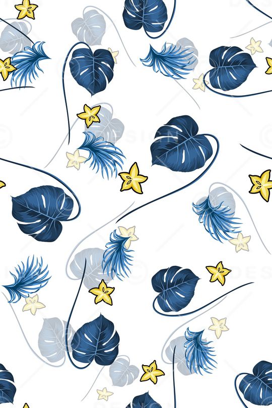 绿植树叶印花华亿平台图片