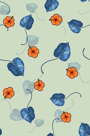 绿植树叶印花华亿平台图片