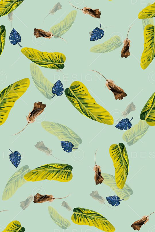 绿植树叶印花华亿平台图片