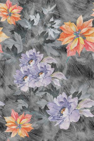 花卉印花华亿平台图片