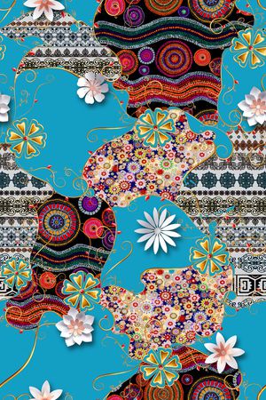 几何印花华亿平台图片