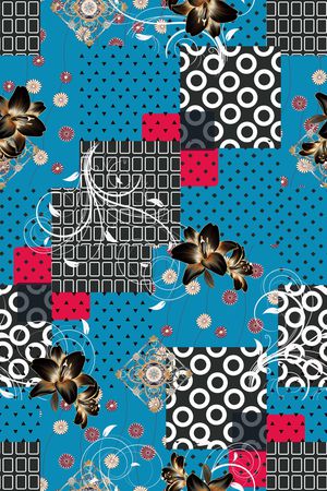 几何印花华亿平台图片