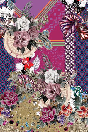 几何印花华亿平台图片