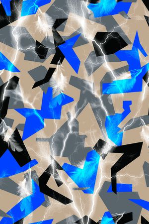 几何印花华亿平台图片