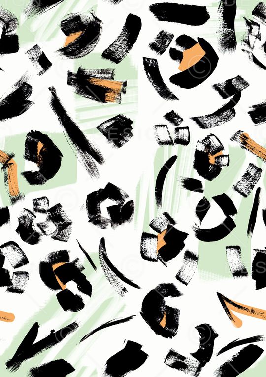 笔触印花华亿平台图片