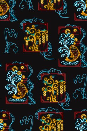 线条画印花华亿平台图片