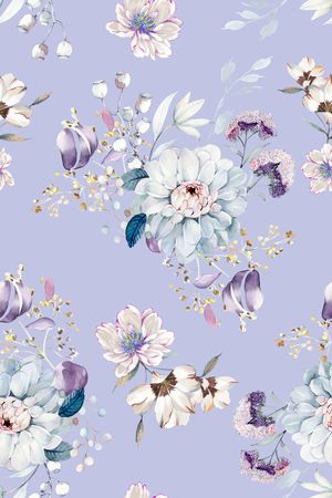 清爽底花卉印花华亿平台图片