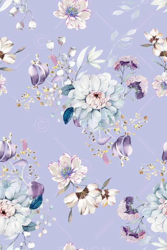 清爽底花卉印花华亿平台图片