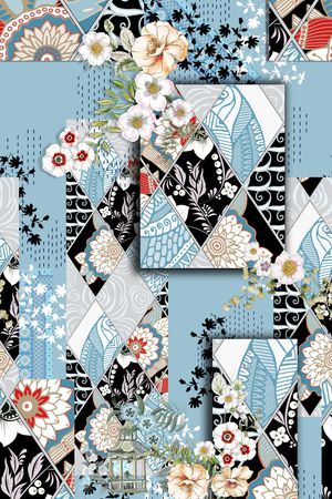 几何印花华亿平台图片