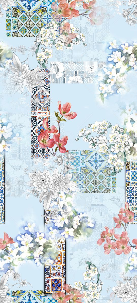 几何印花华亿平台图片