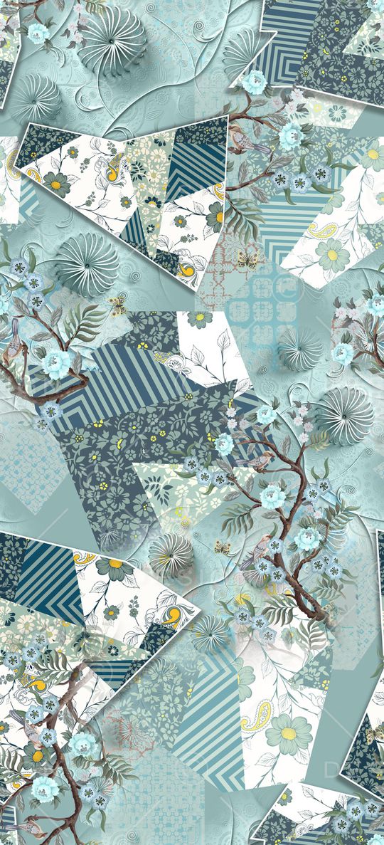 几何印花华亿平台图片