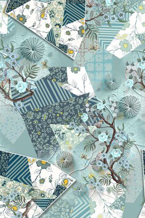 几何印花华亿平台图片