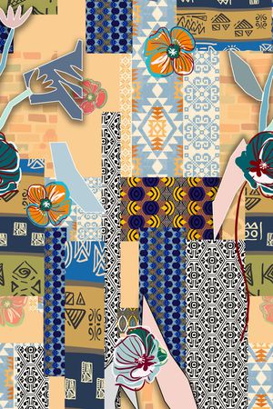 几何印花华亿平台图片