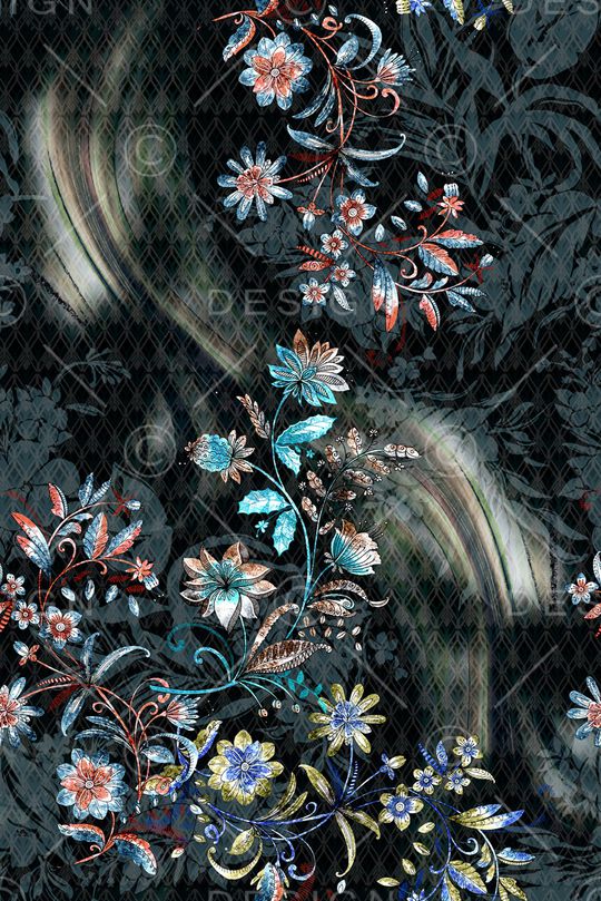 女装定位花印花华亿平台图片