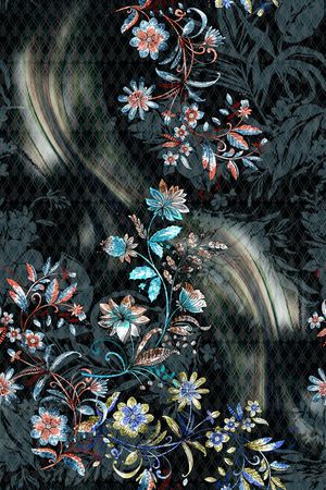 女装定位花印花华亿平台图片