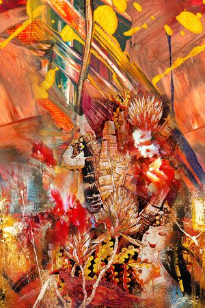 几何印花华亿平台图片