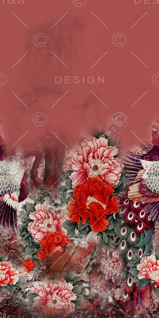 花卉印花华亿平台图片