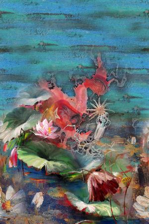 油画华亿平台印花华亿平台图片